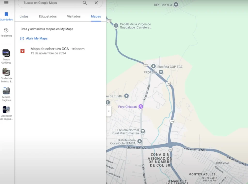 incorporar mapa KMZ - paso 1