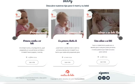 proyecto web cosita de bebe