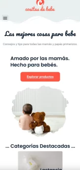 proyecto web cosita de bebe